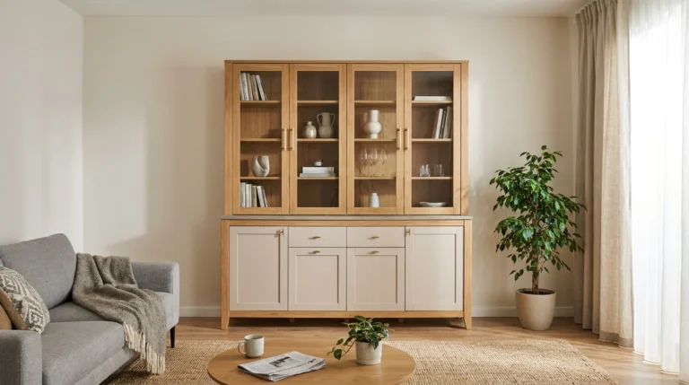 bufet living cu vitrina ghid alegere legenda casei