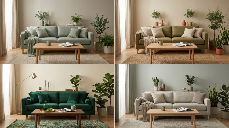 living verde smarald vs olive vs salvie nuante culori legenda casei