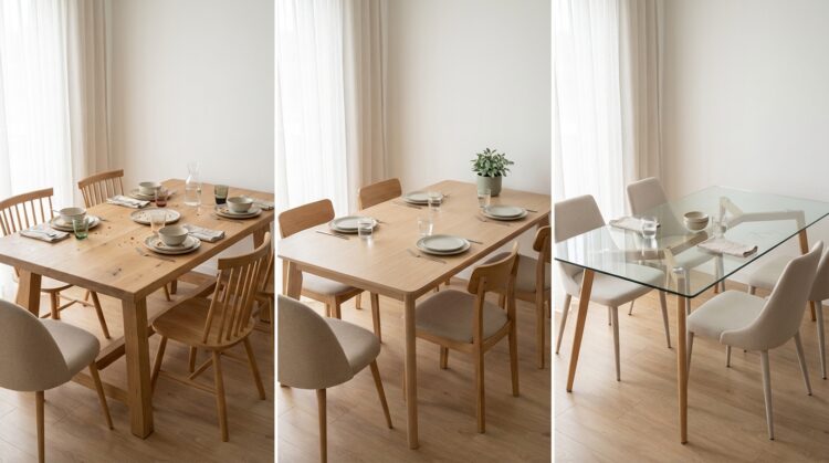 masa dining lemn masiv vs mdf pal vs sticla legenda casei