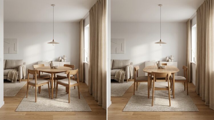 masa rotunda vs masa ovala in spatii mici legenda casei