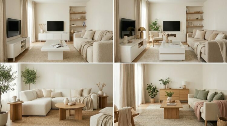 mobilier living alb legenda casei