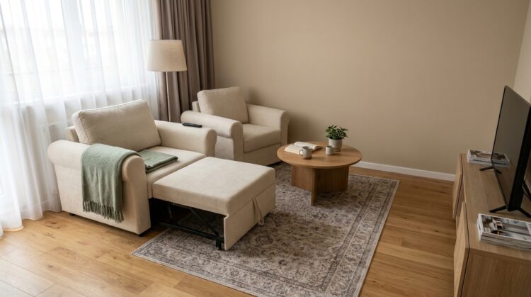 mobilier multifunctional fotoliu pat extensibil legenda casei