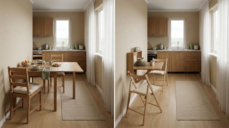 mobilier multifunctional masa extensibila sau pliabila legenda casei