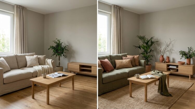 olive cu terracotta si lemn culori moderne living legenda casei