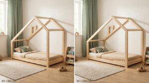 pat copii montessori 90x200 dimensiune populara legenda casei
