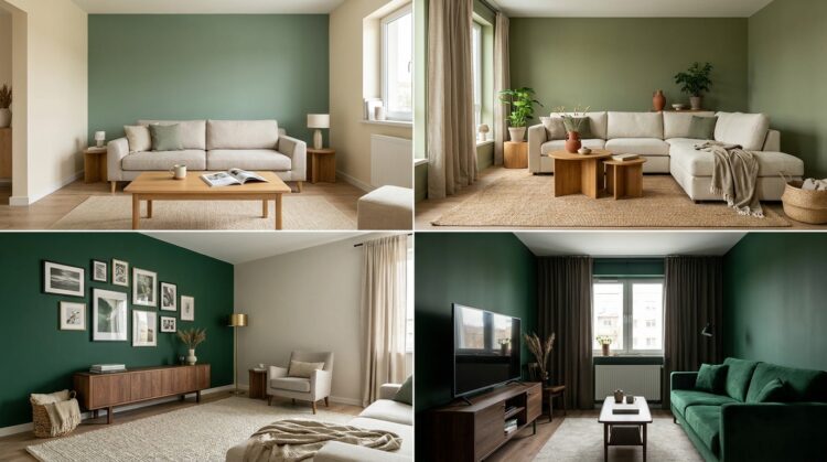 pereti verzi living combinatii culori legenda casei