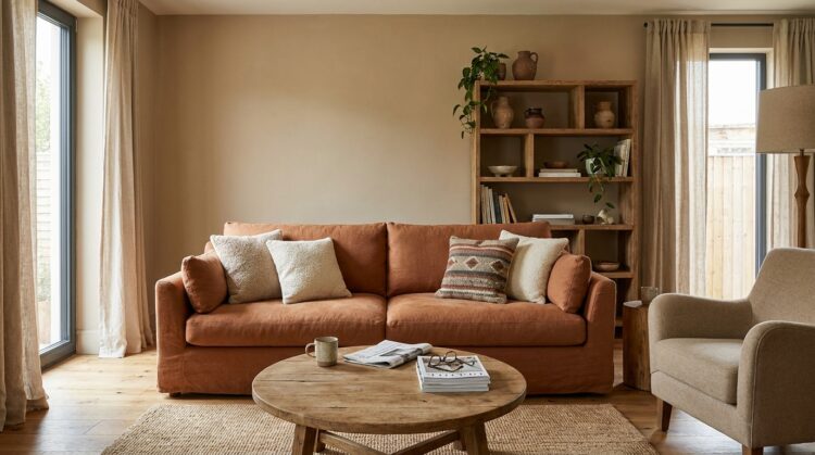 roșu terracotta și bej combinatii de culori design interior legenda casei