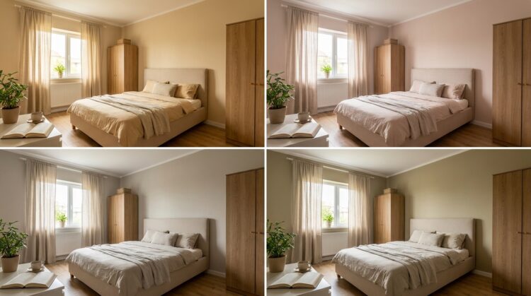 subtonuri bej galben roz gri verde culori dormitor legenda casei