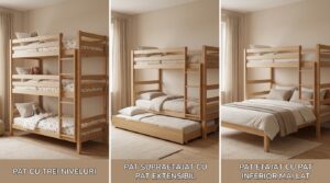 tipuri paturi supraetajate triple legenda casei
