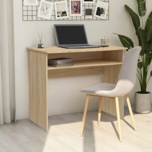 vidaXL Birou, stejar Sonoma, 90 x 50 x 74 cm, lemn prelucrat