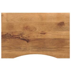 vidaXL Blat birou cu decupaj curbat 80x60x2,5 cm lemn masiv mango brut