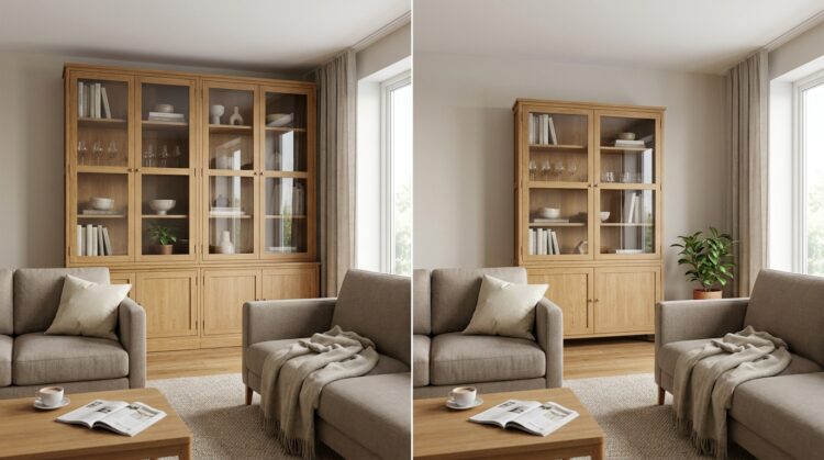 vitrina living dimensiuni si proportii legenda casei