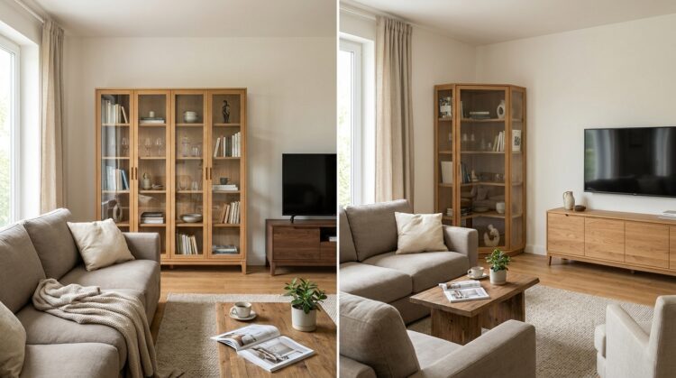 vitrina pe colt vs vitrina frontala economie spatiu legenda casei